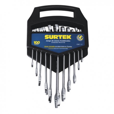 JUEGO DE LLAVES MÉTRICAS COMB. EN RACK C/11 PZAS.