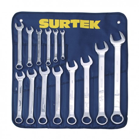 JUEGO DE LLAVES COMB. MÉTRICAS  EN ESTUCHE