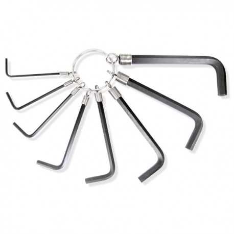 JUEGO DE 8 LLAVES HEXAGONALES MÉTRICAS