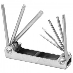 JUEGO DE LLAVES TORX EN ESTUCHE TIPO NAVAJA