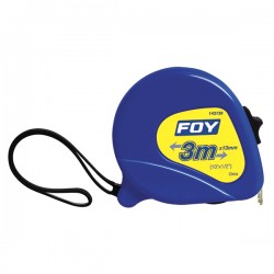 FLEXÓMETRO DE COLOR AZUL DE 1/2" X 3 MTS DE LARGO
