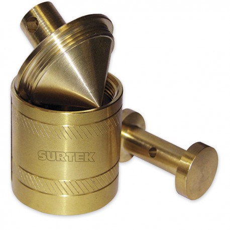 PLOMADA DE LATON TIPO BARRIL