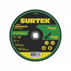 DISCO ABRASIVO PARA CORTE DE PIEDRA DE 7" ESPESOR  9/64"