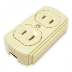 CONTACTO DUPLEX DE SUPERFICIE POLARIZADO
