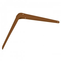 MÉNSULA DE 5 X 6" COLOR CAFÉ